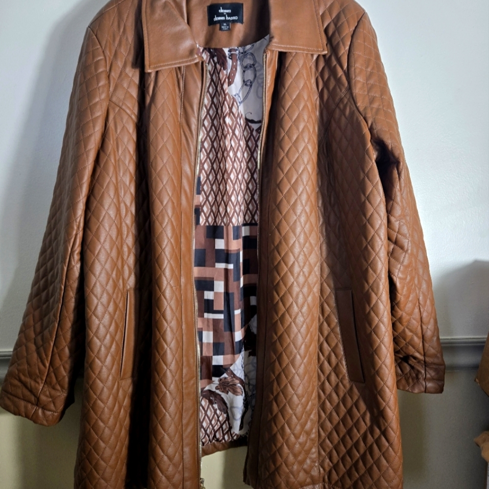 dennis by dennis basso coat. Size xl